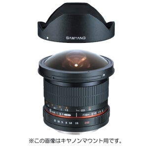 SAMYANG 8mm F/3.5 FISH-EYE CS ニコンFマウント 10/15正午まで】【B級】 SAMYANG (サムヤン) 8mm F3.5 Fish-eye