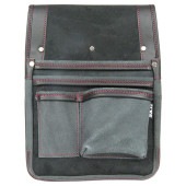 藤原産業 SK11 マチ付革製釘袋BL SMK-1M|腰袋サック|収納用品