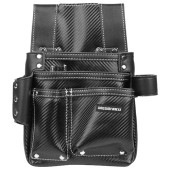 藤原産業 SK11 カーボンレザー釘袋 SK-CLK-Hブラック|腰袋サック|収納用品