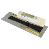 藤原産業 緑長 本焼クシメ鏝 3mm目0.5 240MM|左官鏝|大工道具