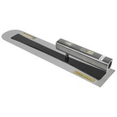 藤原産業 金長 先丸鏝本焼0.3黒塗角柄 420MM|左官鏝|大工道具