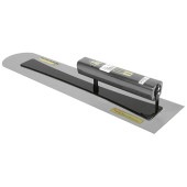 藤原産業 金長 土間鏝本焼0.7黒塗角柄 450MM|左官鏝|大工道具