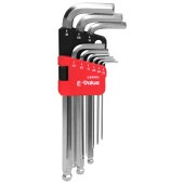 藤原産業 E-Value ボールポイント六角棒レンチセット セミロング インチ ELBW09ISL|手動工具・用品|ＤＩＹ・工具