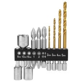 藤原産業 E-Value ドリル&ビットセット BS-3N 10PCS|電動工具・アクセサリー|ＤＩＹ・工具