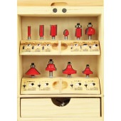 藤原産業 E-Value 超硬ルータービットセット ERB6-10R|電動工具・アクセサリー|ＤＩＹ・工具