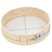 藤原産業 千吉 木製砂フルイ(丸型)35cm 13.0MM(キッコウメ)|ガーデニング・園芸用品|エクステリア・ガーデン