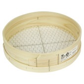 藤原産業 千吉 木製砂フルイ(丸型)35cm 16.0MM(キッコウメ)|ガーデニング・園芸用品|エクステリア・ガーデン