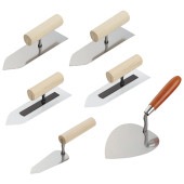 藤原産業 赤長 左官鏝6点セット 6pcsセット|左官鏝|大工道具