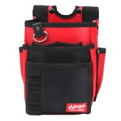 藤原産業 SK11 紅 腰袋3段 SKC2-4RD|腰袋サック|収納用品