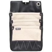 藤原産業 SK11 帆布腰袋3段 SHN-3D WH ホワイト|腰袋サック|収納用品