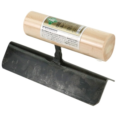 藤原産業 緑長 中首内丸面引鏝 9X150|左官鏝|大工道具