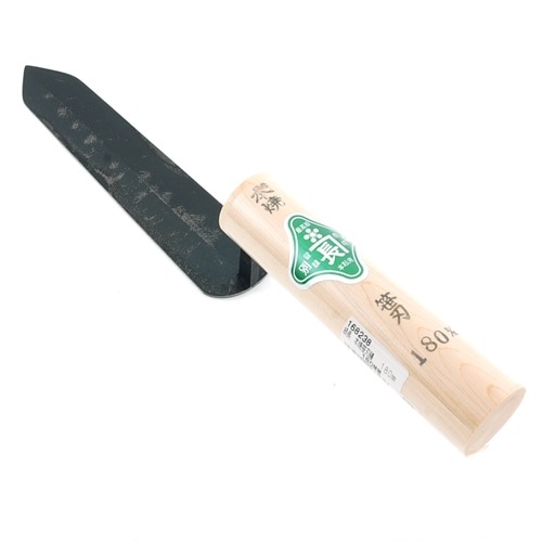 藤原産業 緑長 本焼笹刃鏝 180MM|左官鏝|大工道具