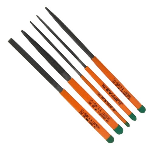 藤原産業 Y-SK11 細工用ヤスリセット  5本組 NO.6|ヤスリ|大工道具