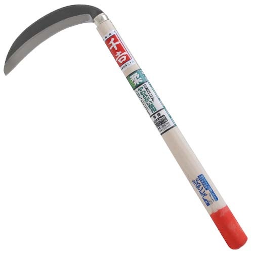 藤原産業 千吉 鋼付ステン 片刃薄鎌 角度付 180MM|ガーデニング・園芸用品|エクステリア・ガーデン