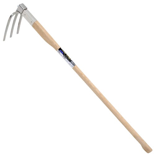 藤原産業 千吉 金 選べる鍬 ステン三本爪鍬 中 1050MM|ガーデニング・園芸用品|エクステリア・ガーデン