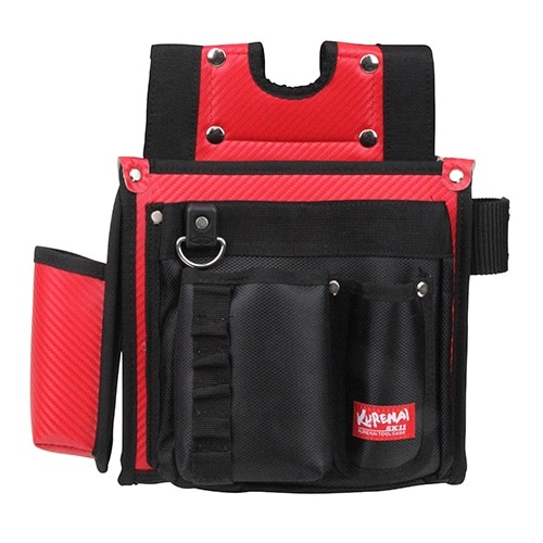 藤原産業 SK11 紅 仮枠釘袋 SKC2-6RD|腰袋サック|収納用品