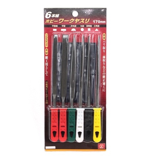 藤原産業 SK11 ホビーワークヤスリ 6ﾎﾟﾝｸﾞﾐ 用途にあわせて選べる6本組