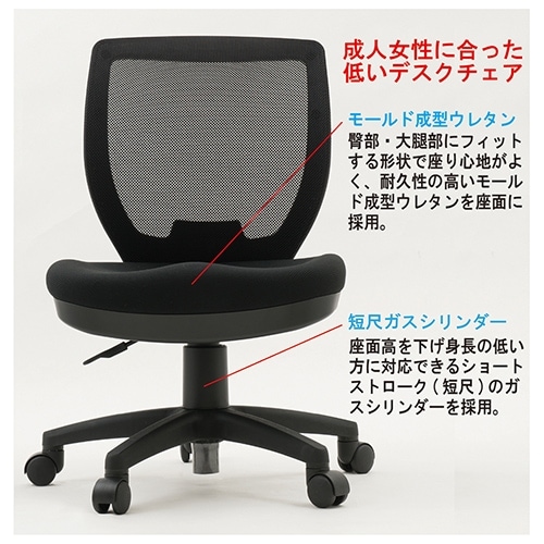 在庫処分新品未使用デスクチェア 藤原産業 創造区 低い椅子デスクチェア LDcS-W47.5 成人女性に