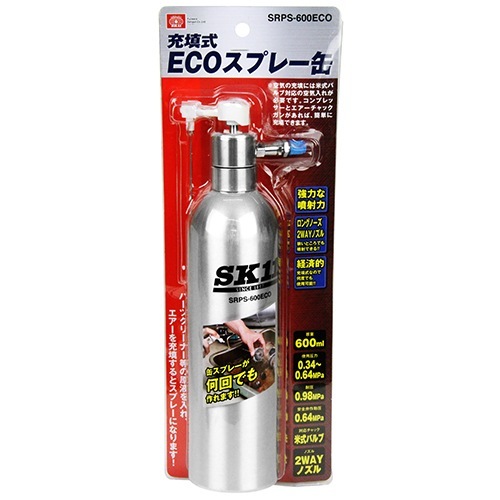 藤原産業 SK11 充填式ECOスプレー缶 SRPS-600ECO パーツクリーナー等の