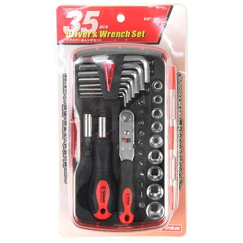 藤原産業 E-Value ドライバー&レンチセット EMT-35C 家具の組み立て