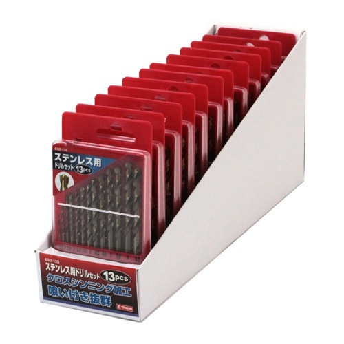 藤原産業 E-Value ステンレス用ドリルセット ESD-13S 喰い付きが抜群な