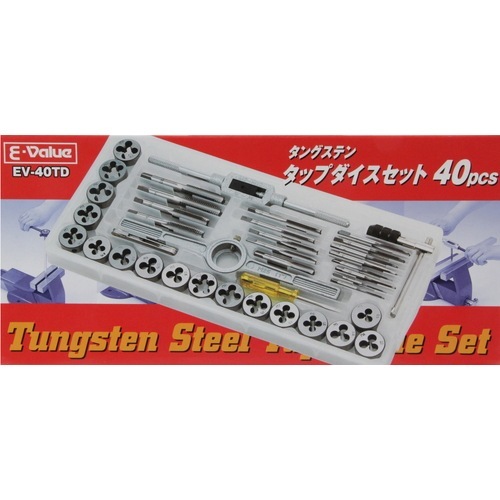 タップさん専用出品 藤原産業 E-Value タップダイスセット EV-40TD 40PCS 使用頻度の高い