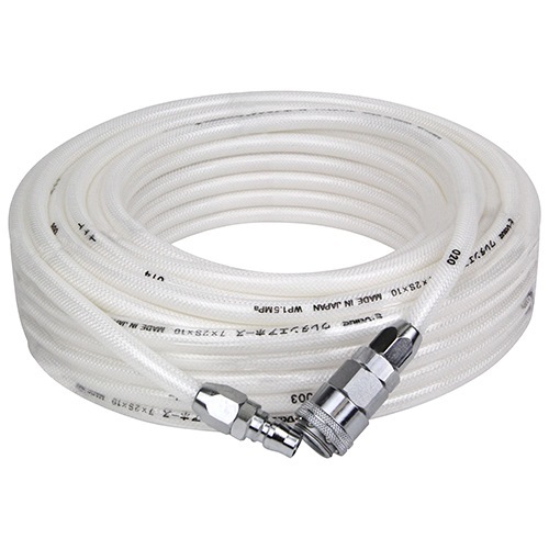 藤原産業 E-Value ウレタンエアホース 20m EUH-20W ワンタッチカプラ付