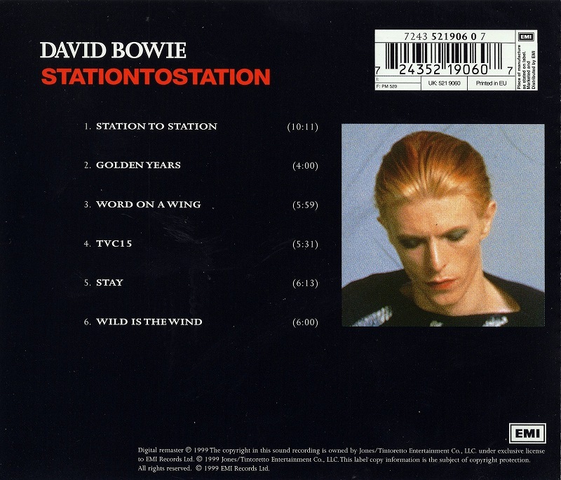 DAVID BOWIE/STATION TO STATION 76年作 リマスター盤 デヴィッド・ボウイ | BRITISH,グラム | Ken's Attic ケンズ・アティック DAVID BOWIE/STATION TO STATION 76年作 リマスター盤 デヴィッド・ボウイ | BRITISH,グラム | Ken's Attic ケンズ・アティック