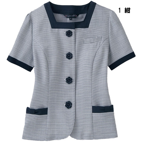 事務服 制服 en joie アンジョア サマージャケット 86415 大きいサイズ17号・19号 アンジョア(an JOIE) 事務服 制服 86415 サマージャケット 17号・19号