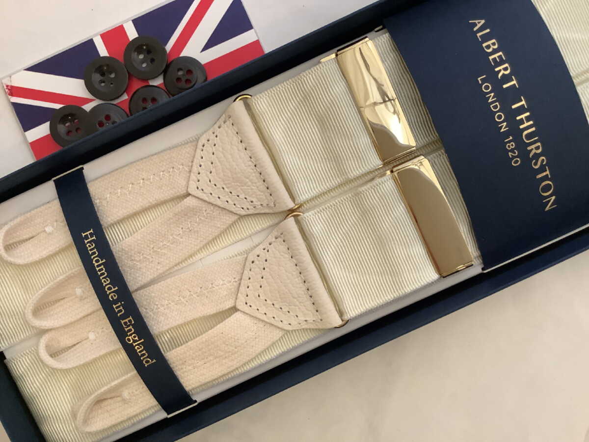 英国製アルバートサーストンクラシック6ボタン留ペイズリー