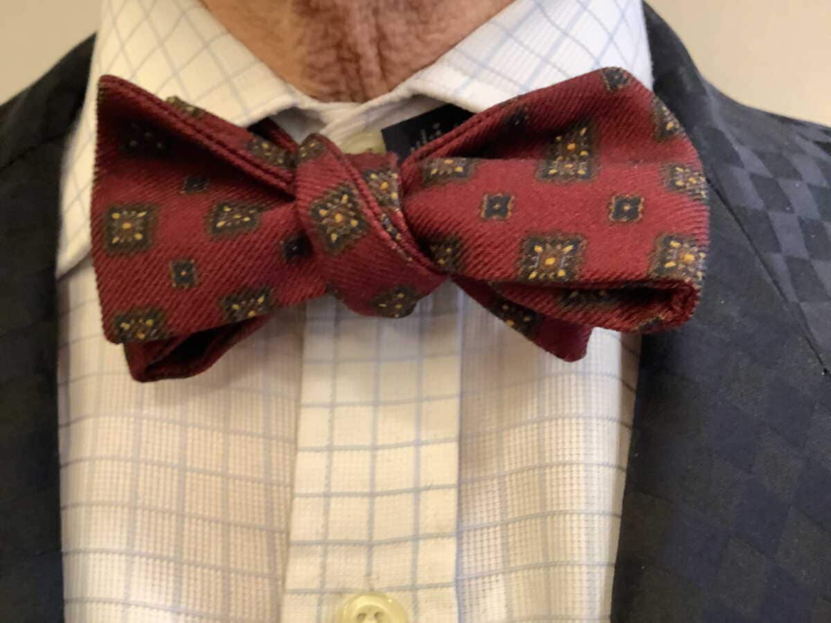 蝶ネクタイ メンズ 紳士 英国 Dobell ウーヴェンシルクボー Selfbow ペズリーセルフボー 青灰BLGYPY Size35.5/48cm 7072 イタリー製ボウタイ英国ハケットウーヴェン シルクボー