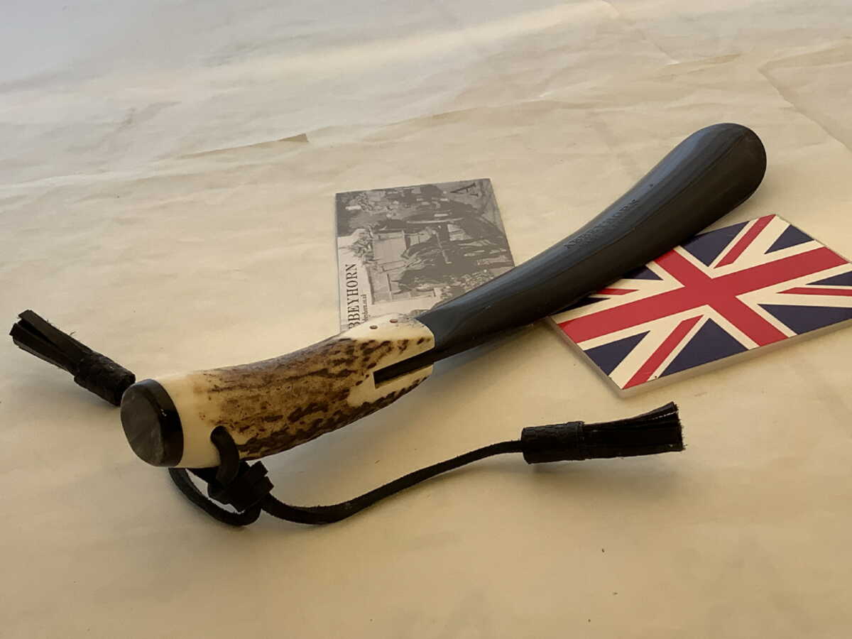 英国製アビーホーン30cm本水牛角&鹿角withタッセルS12A n035 Shoehorn｜Brace of Kentishman公式通販