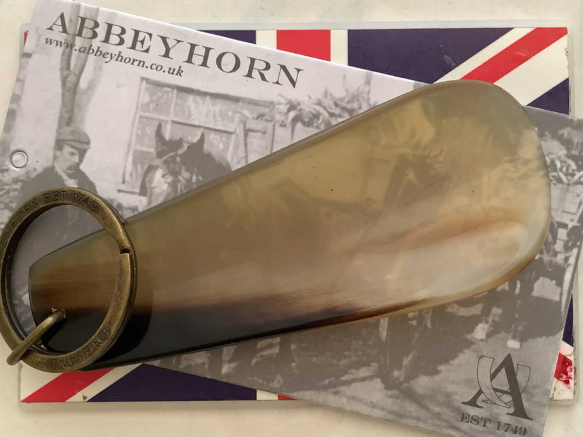 英国製アビーホーン♪かわいいベイラ～ベラ～！本水牛角靴べら型