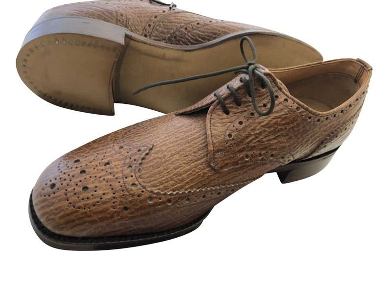 トリッカーズ　ビンテージ　Tricker''s ビジネスシューズ　セミブローク 英国靴ビンテージ'60年代トリッカーズ デッドストック S010｜Brace of
