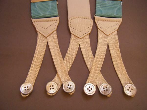 サスペンダーボタンx6 サスペンダー メンズ 紳士 ボタン留めブレイス