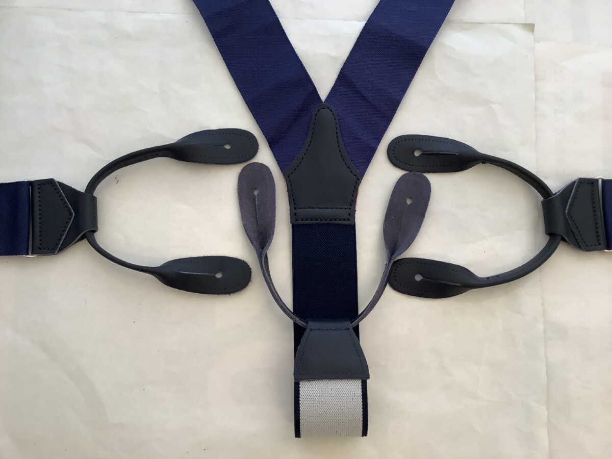 サスペンダー英国製 アルバートサーストン クラシック6ボタン留バラ