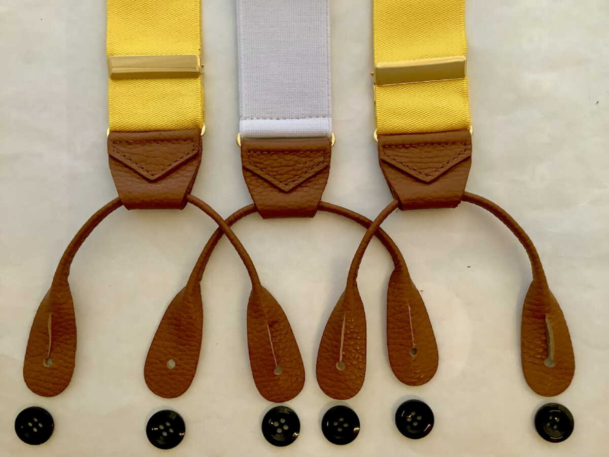 英国製サスペンダーBrace of Kentishman謹製クラシック6ボタン留バラ