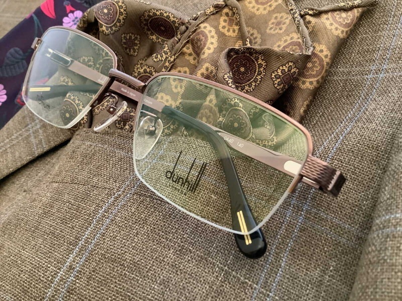 27%割引！dunhill ダンヒル　新品　未使用　チタン　メガネフレーム dunhill ダンヒル ツーブリッジ メガネフレーム 国内正規品