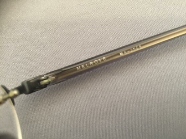 メガネフレーム メルローズ社 Melrose デッドストック スケルトン