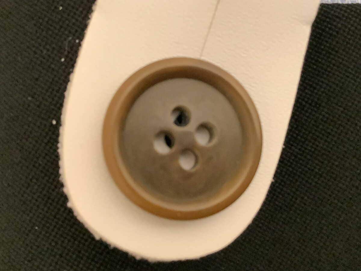 サスペンダー用 クラシック6ボタン留ブレイシーズボタンx6