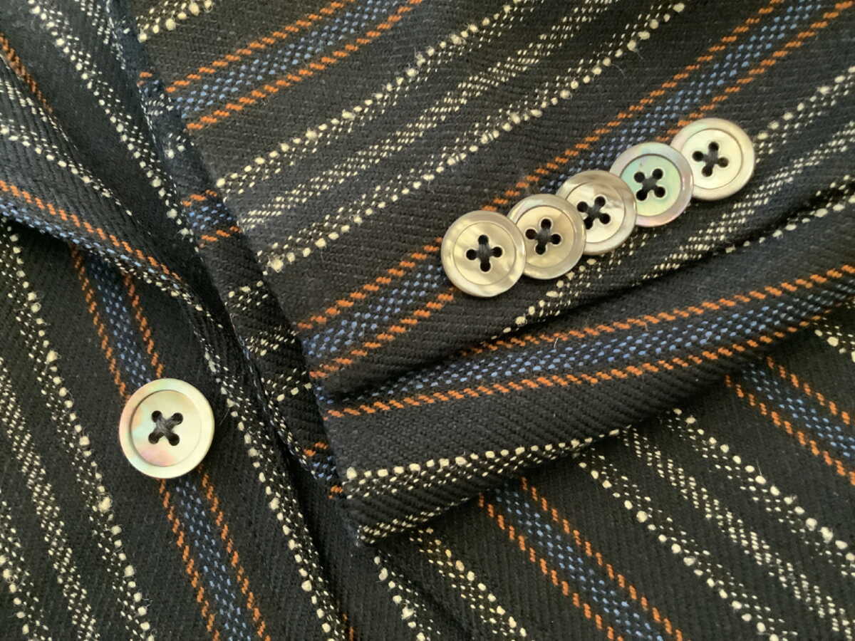 黒蝶貝ボタンMOPジャケット用お買い得一式セットB236｜Brace of 