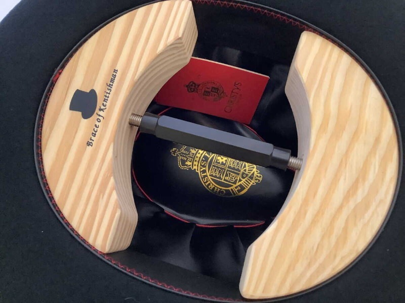 帽子サイズ伸張ストレッチャー英国ロック帽子店取り扱い説明書付サイズ