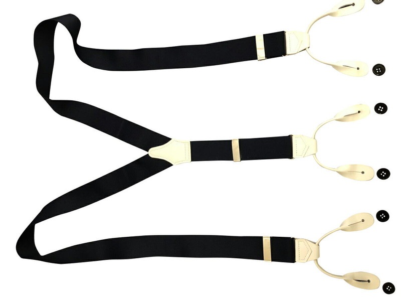 サスペンダー Y型 Yバックメンズ 紳士 英国流6ボタン止め クラシック