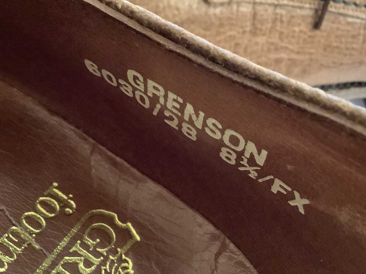 英国製60年代物ビンテージ旧ロゴ未使用グレンソン希少アンテロープ81/2 英国製'60年代ビンテージグレンソンエキゾチックアンテロープ奇跡