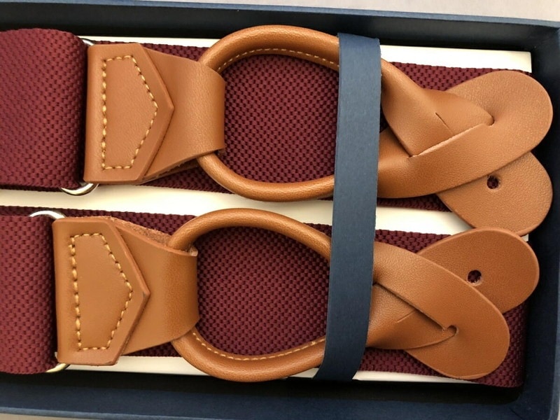 サスペンダー Y型 Yバックメンズ 紳士 英国流6ボタン止め