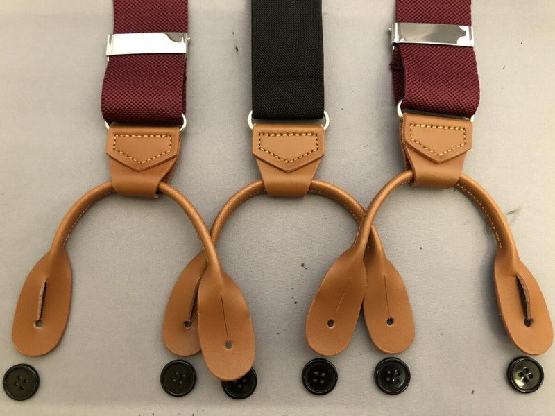 サスペンダー Y型 Yバックメンズ 紳士 英国流6ボタン止め