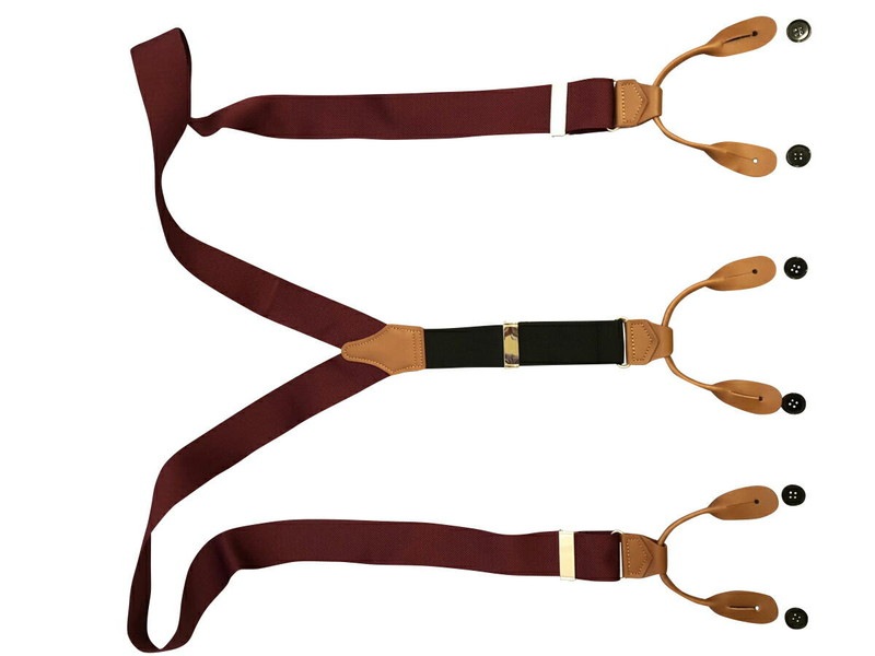 サスペンダー Y型 Yバックメンズ 紳士 英国流6ボタン止め