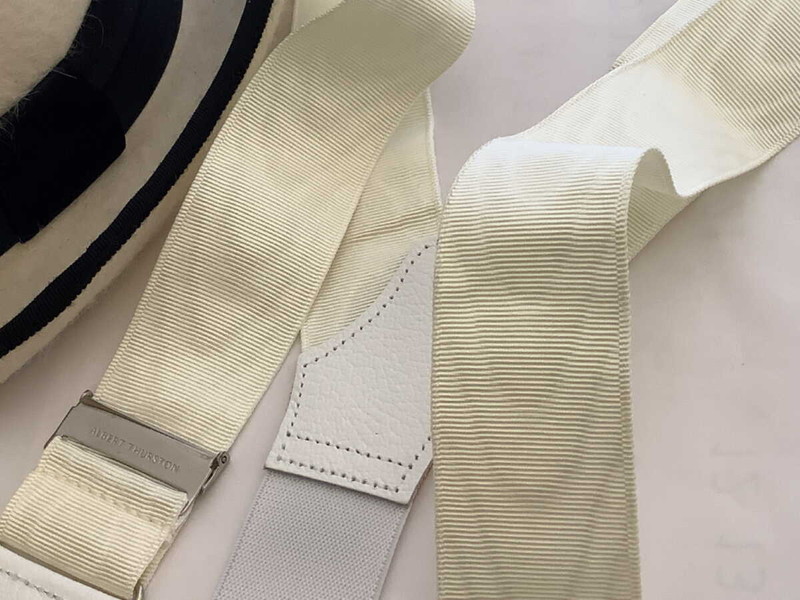 サスペンダー英国製 アルバートサーストンアイボリーにクリーム