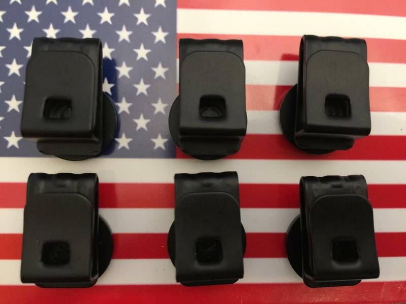 サスペンダー用ボタン クリップボタン BK クラシック6ボタン留