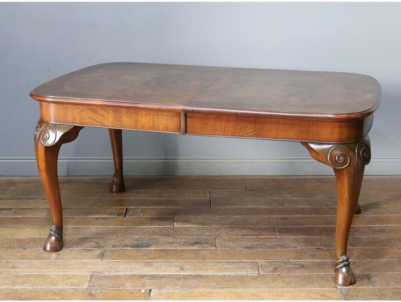 ビンテージ クイーンアンスタイル ダイニングテーブルエクステンション